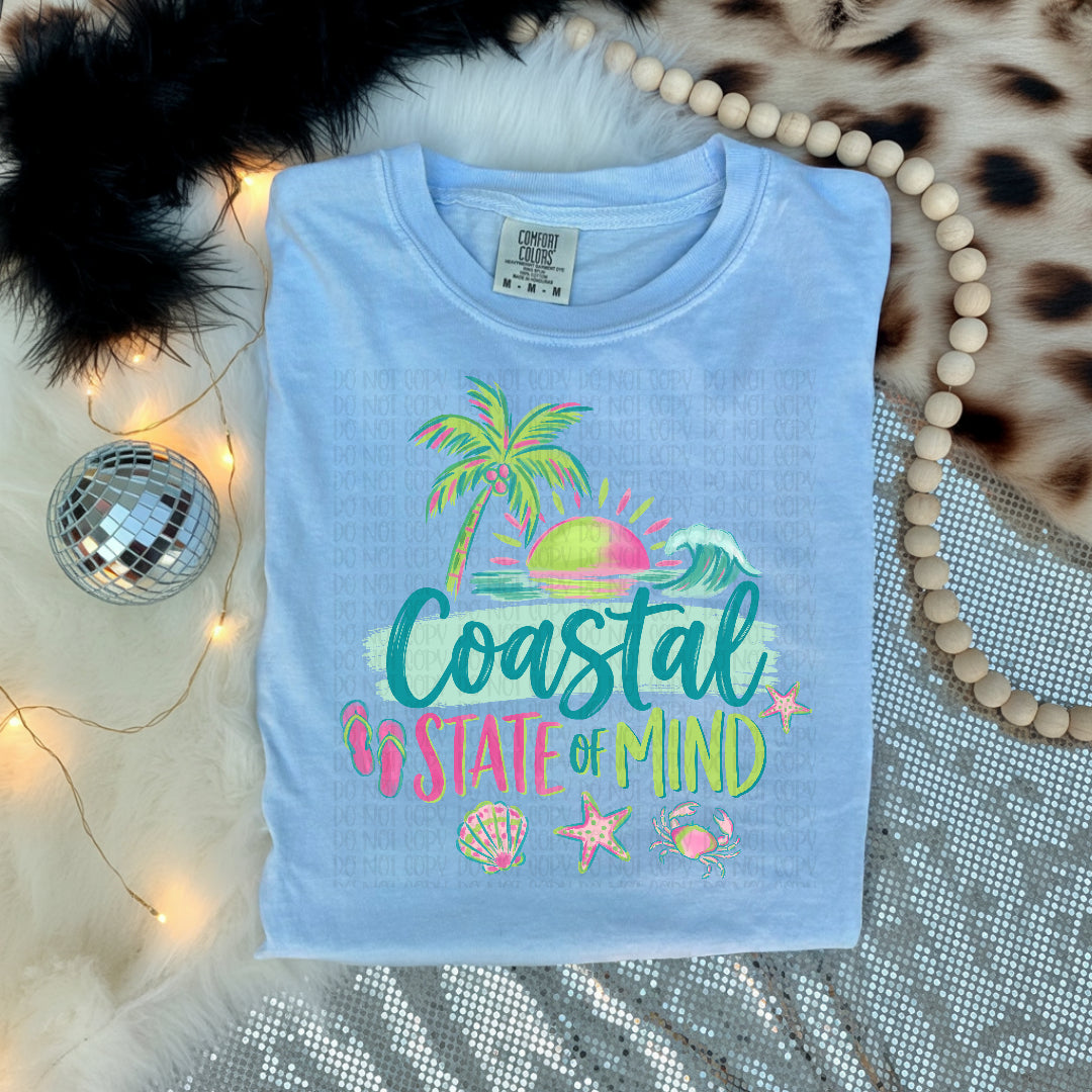 Costal state of mind palm tree (UAC) DTF Transfer