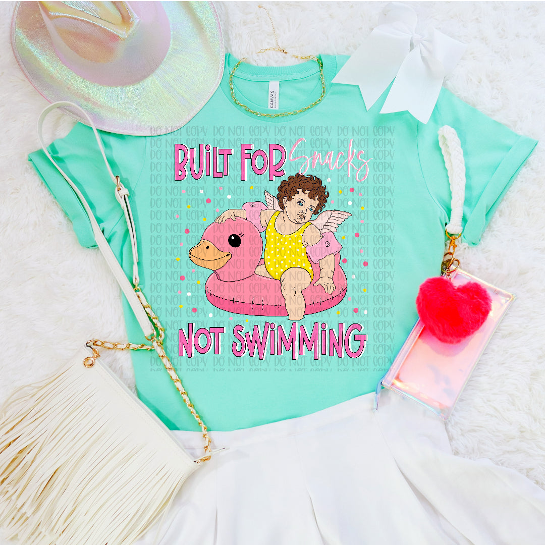 Built for snacks not swimming (Carter) DTF Transfer