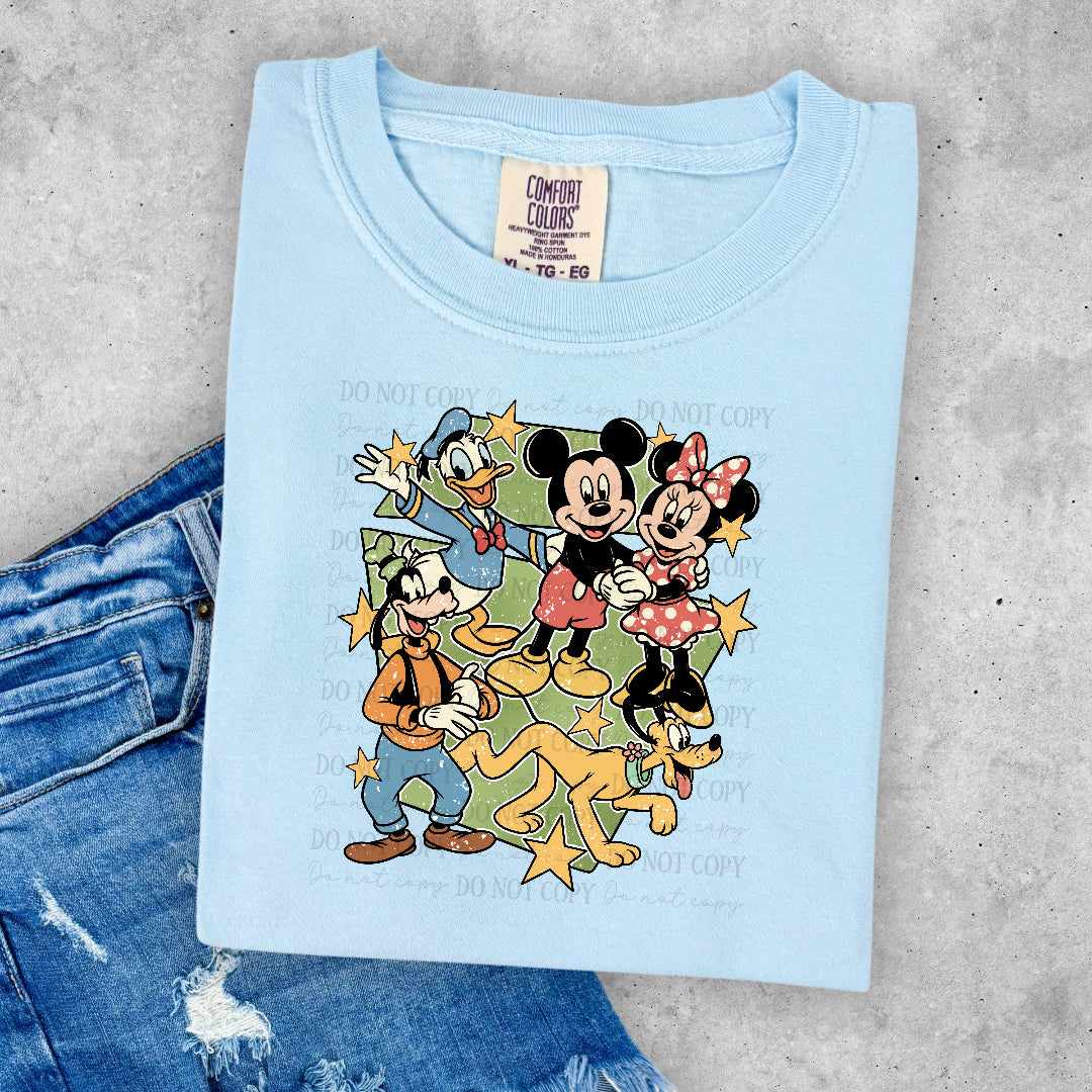 Girl mouse boy mouse and friends (Cstagte) DTF Transfer