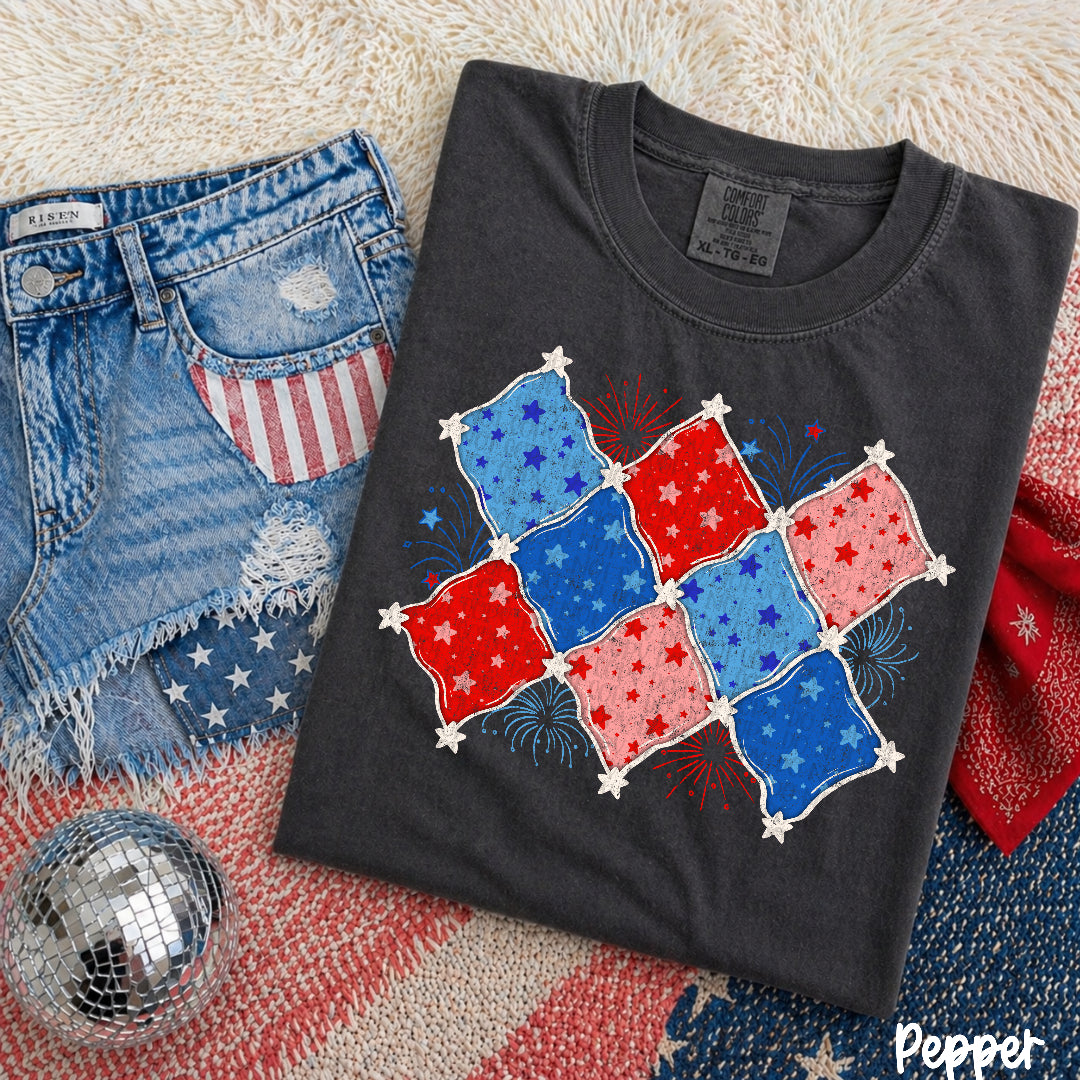 4th of July diamond pattern (Scarlow) DTF Transfer