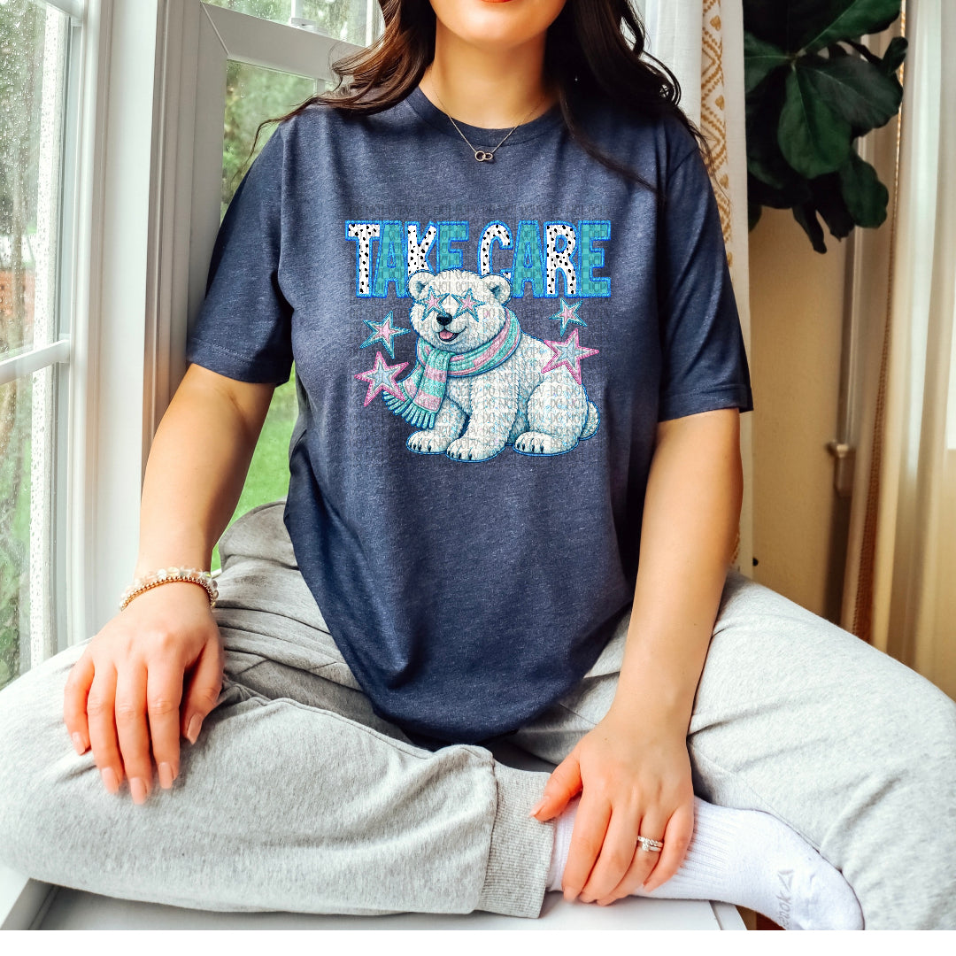 Take care polar bear (Kai) DTF Transfer