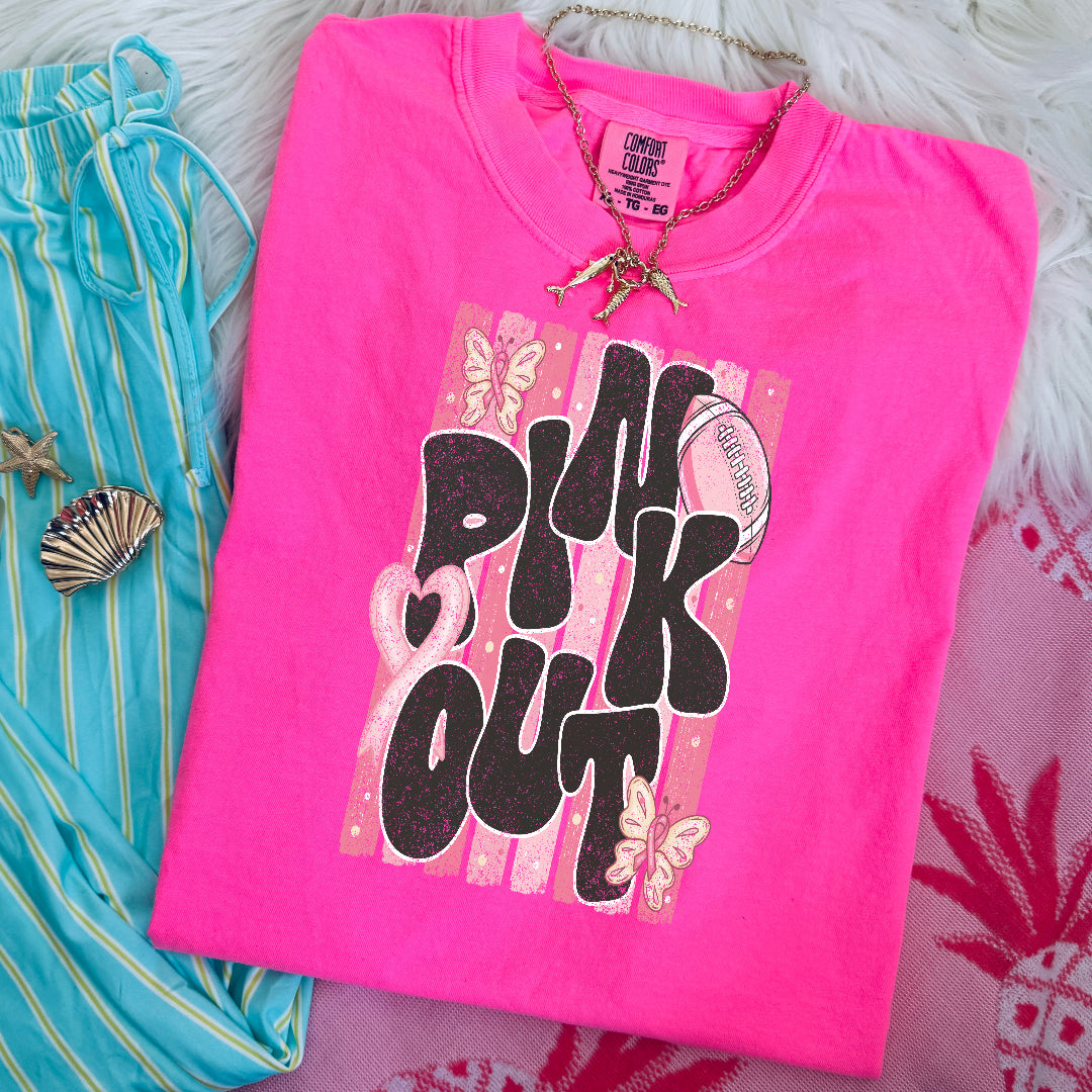 Pink out - destressed (MMD) DTF Transfer