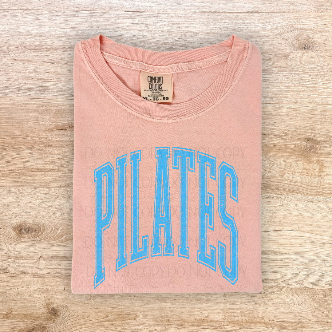 Pilates varsity arched BLUE (Scarlow) DTF Transfer