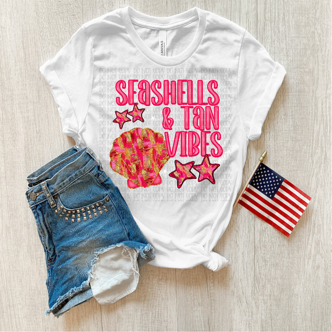 Seashells & tan vibes (JBD) DTF Transfer