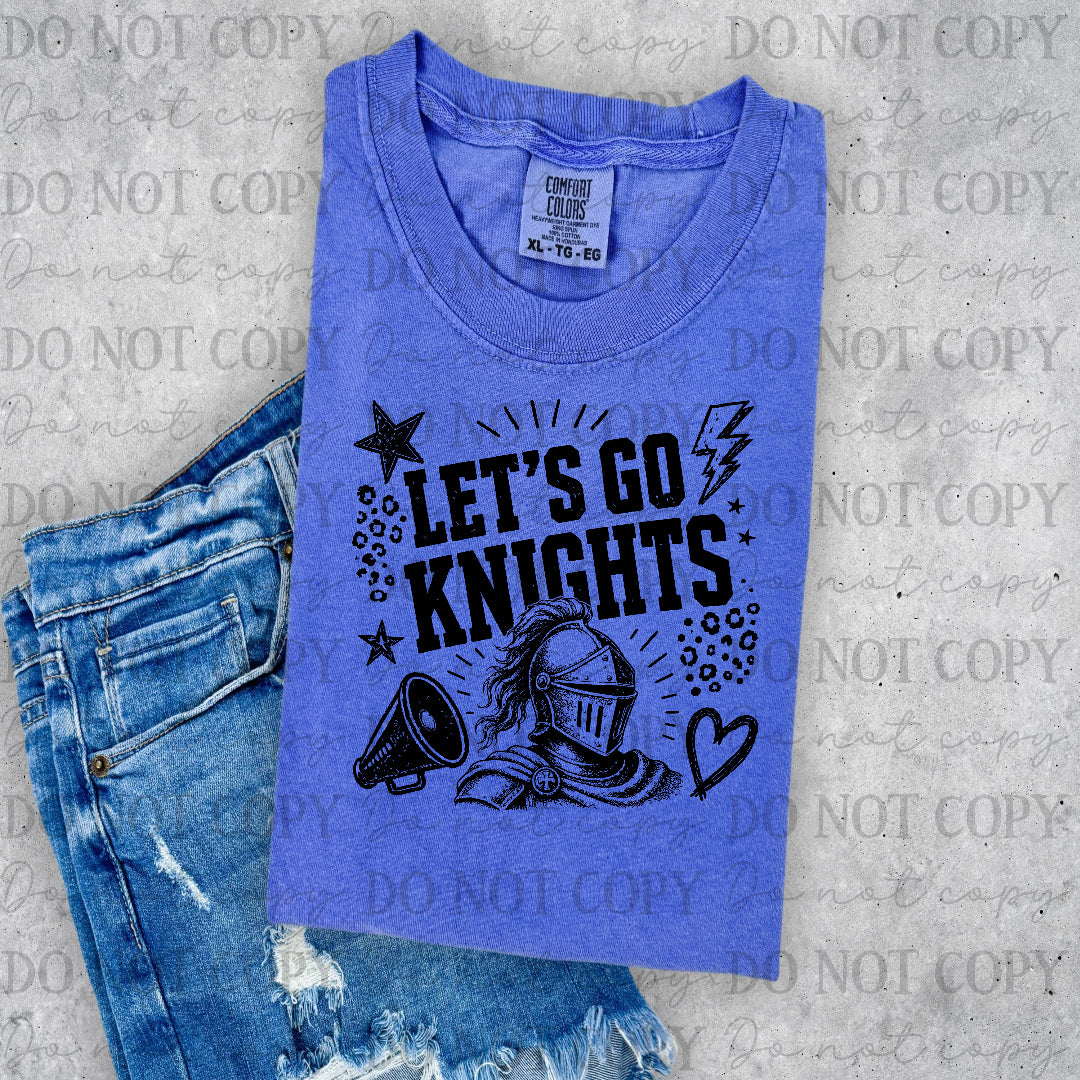 Knights Let's Go Black (PH) DTF Transfer