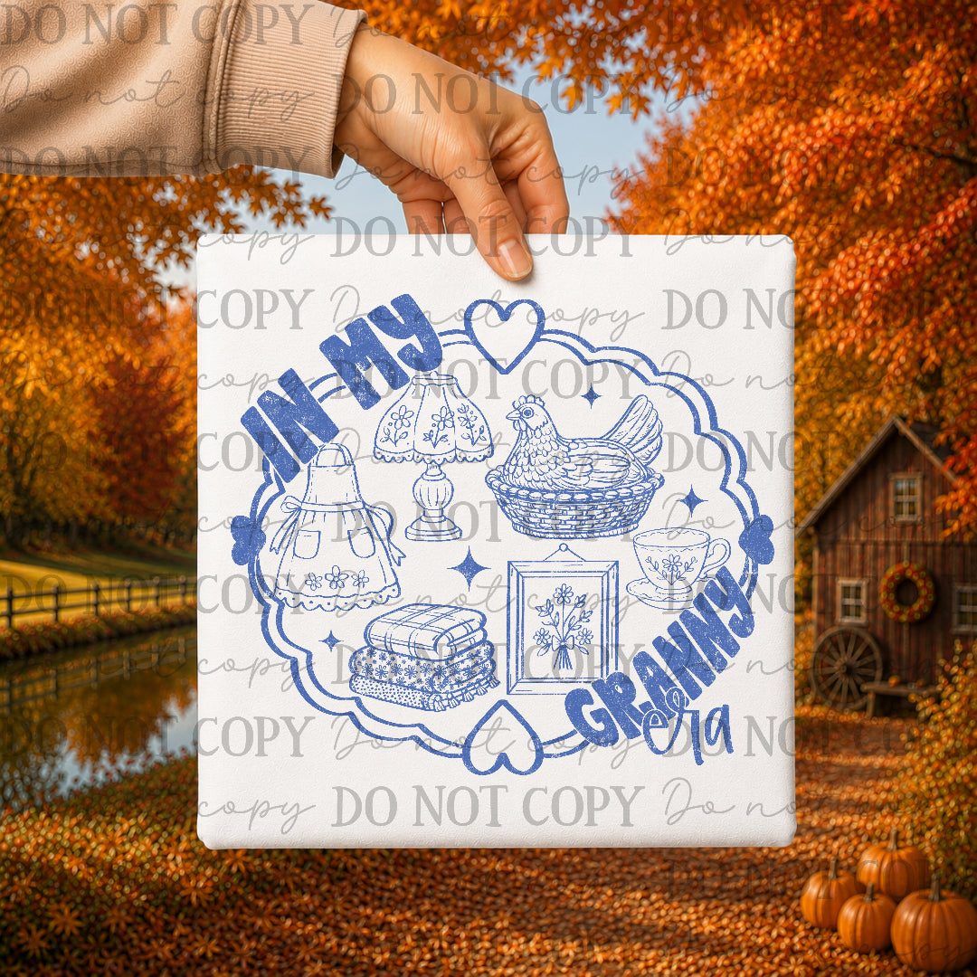 In my granny era - blue (Scarlow) DTF transfer