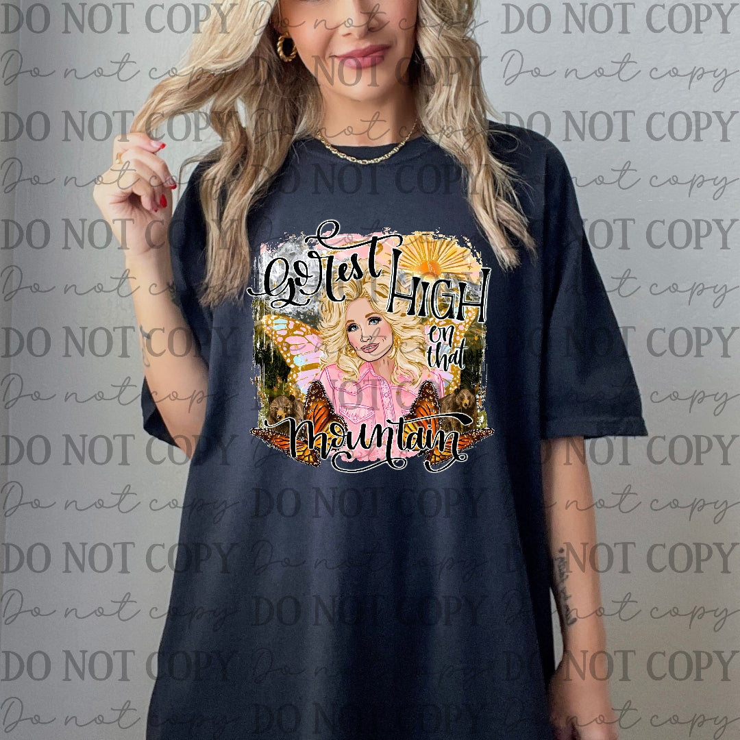 Dolly- Go rest high on that mountain  (SSD) DTF Transfer (Copy)