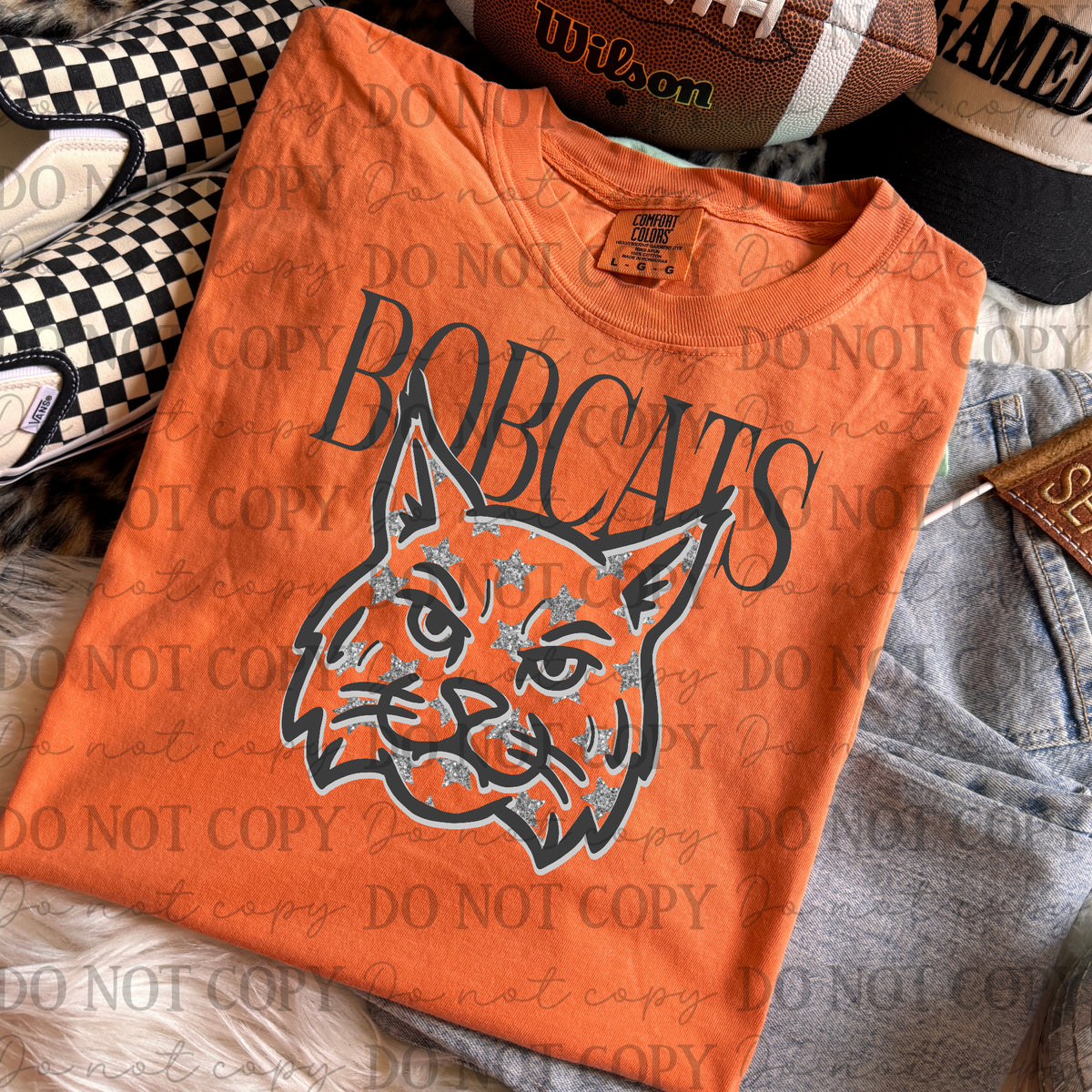 Bobcats Glitter (Kayndi) DTF transfer