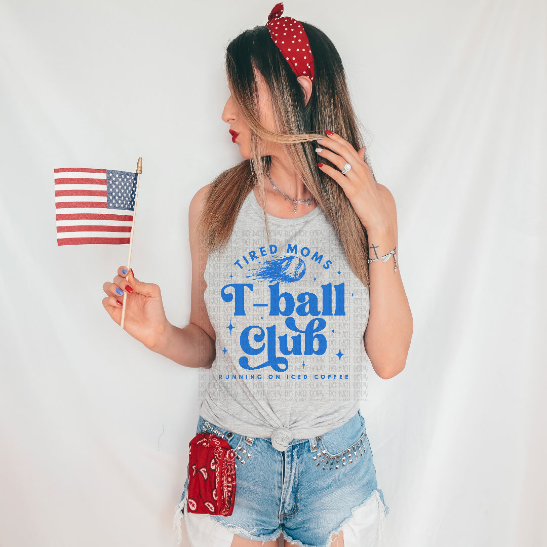 T-ball club red DTF transfer