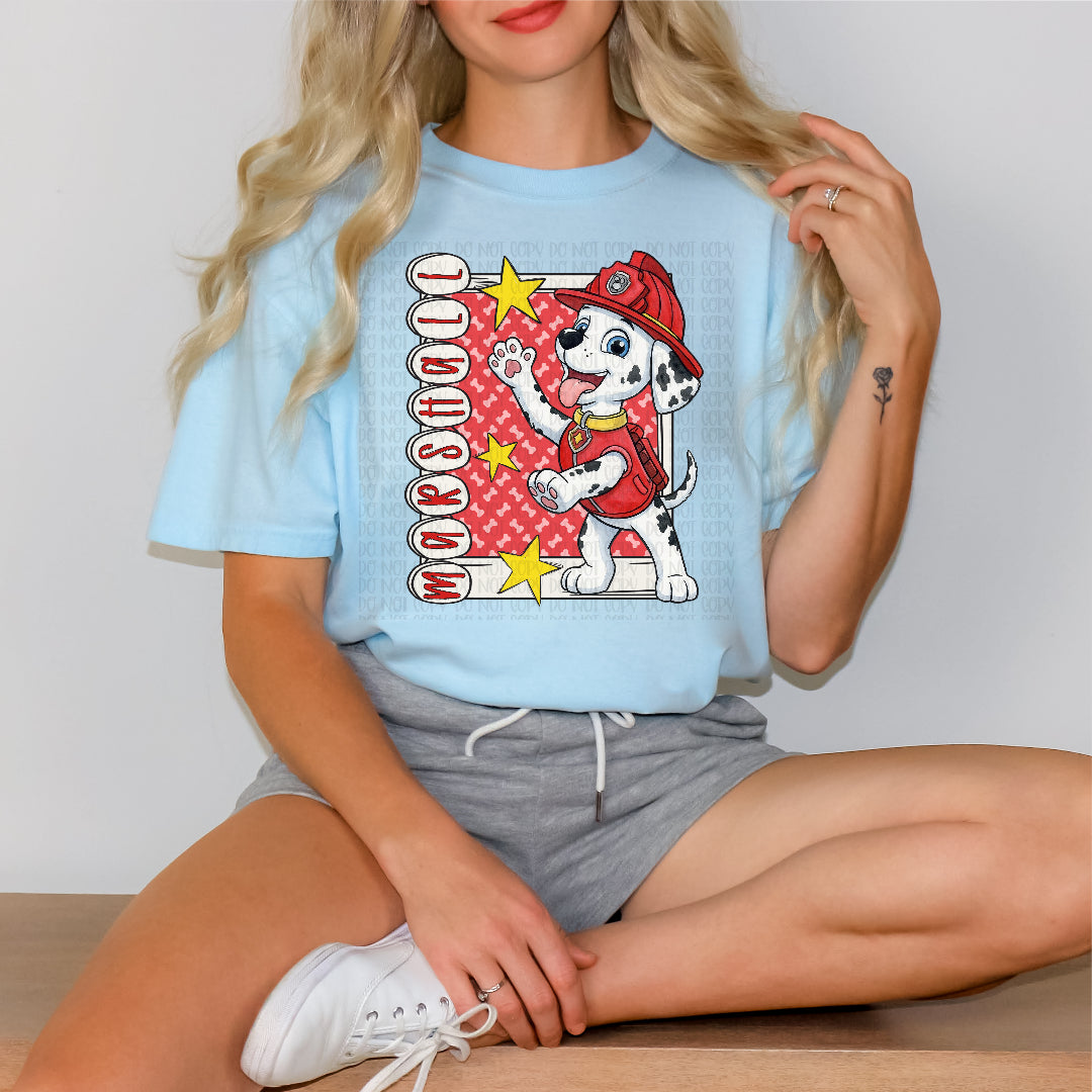 Firefighter pup (OHDD) DTF Transfer
