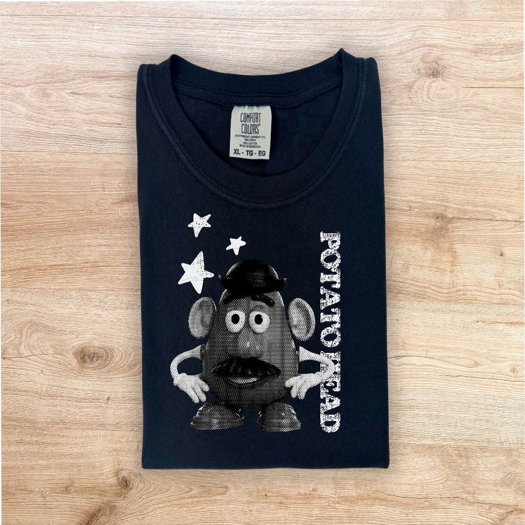 Mr potato halftone WHITE (TIB) DTF Transfer