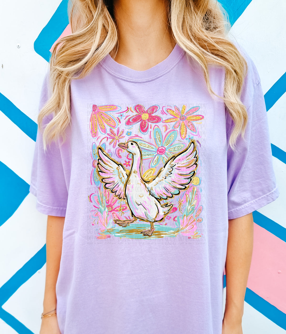 Floral goose (SSD) DTF Transfer