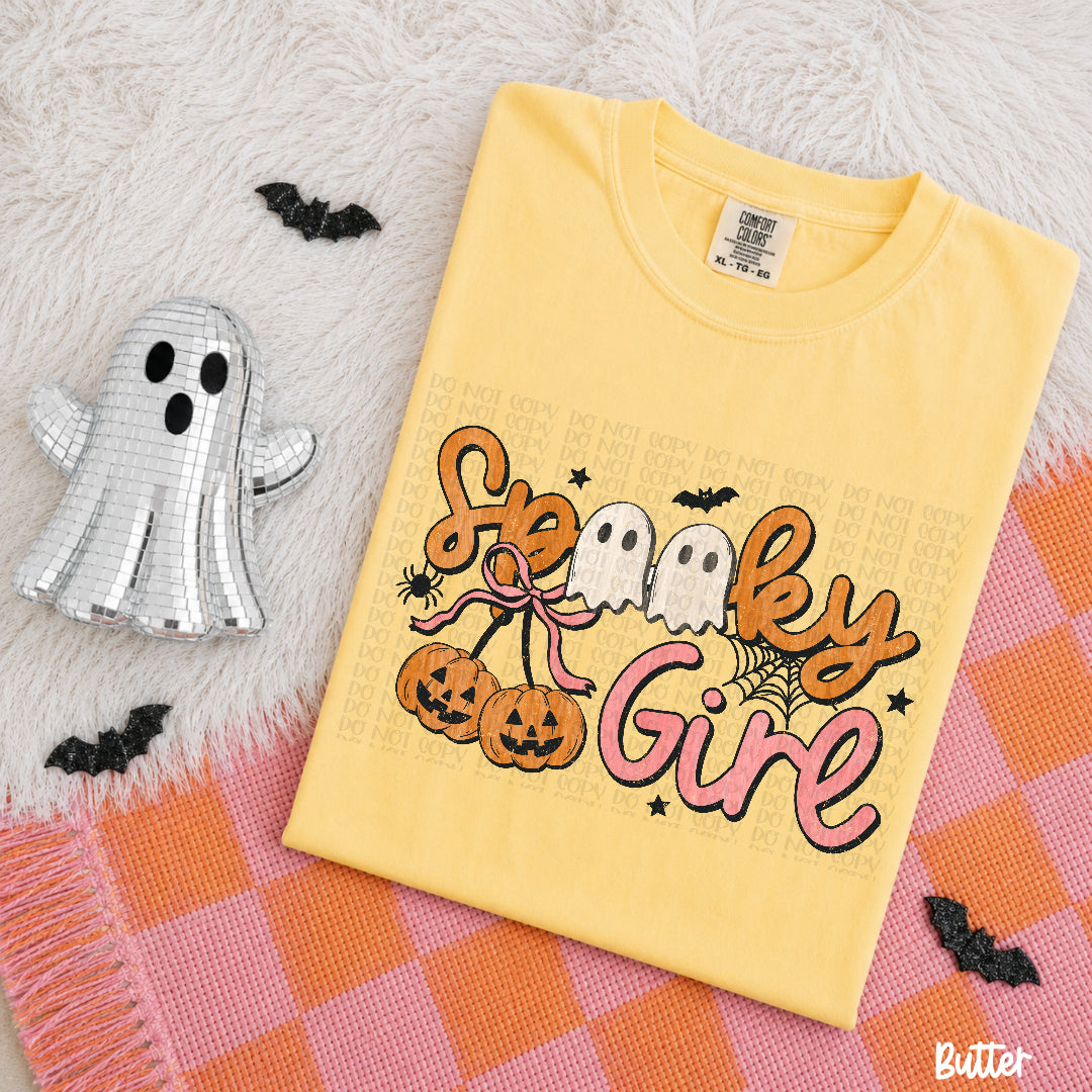 Spooky girl pumpkin cherries (Scarlow) DTF Transfer