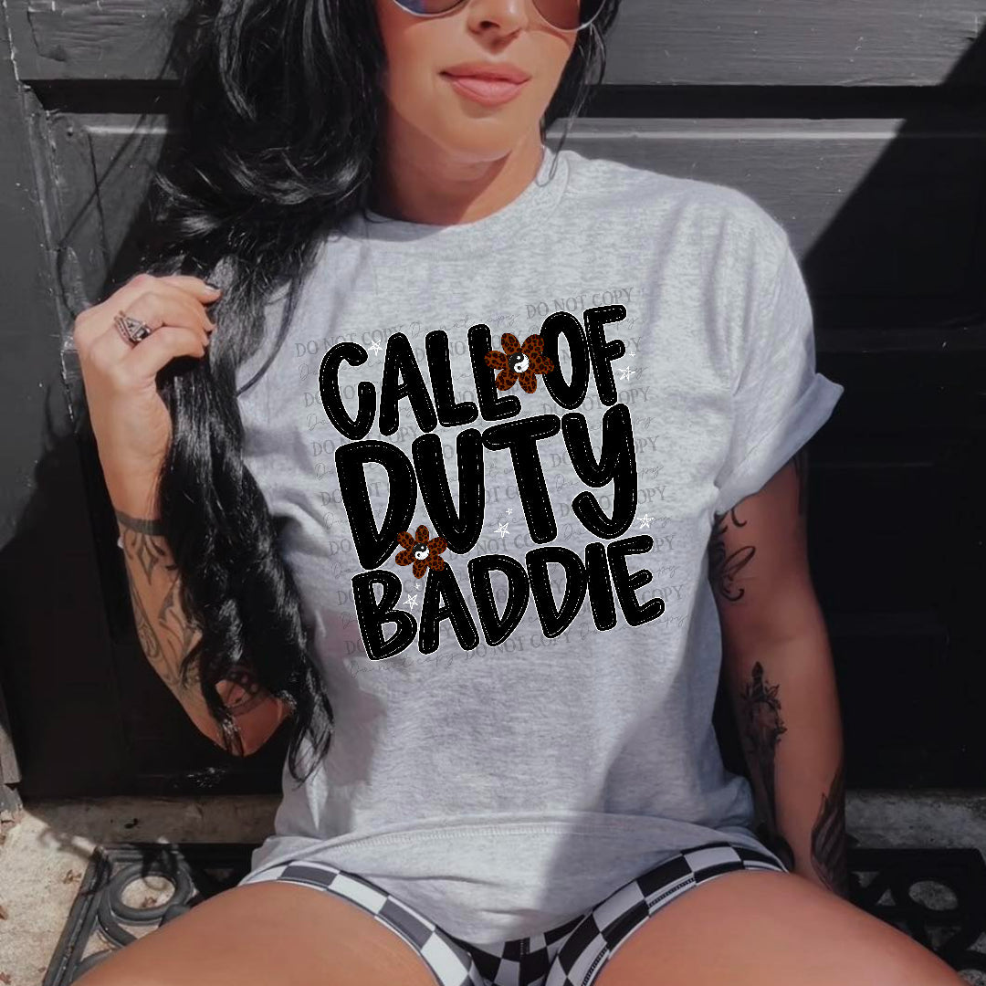 Call of duty baddie brown flowers (JBD) DTF Transfer