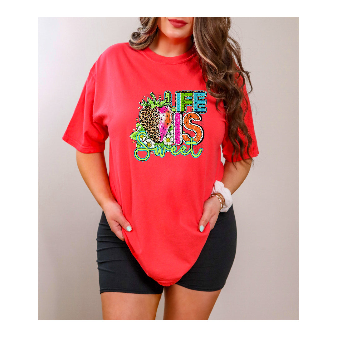 Life is sweet strawberry (C's) Sunday Special DTF Transfer