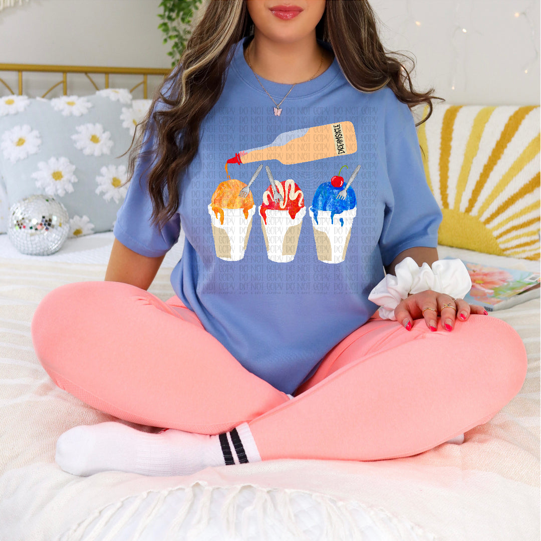 trio snow cones DTF Transfer