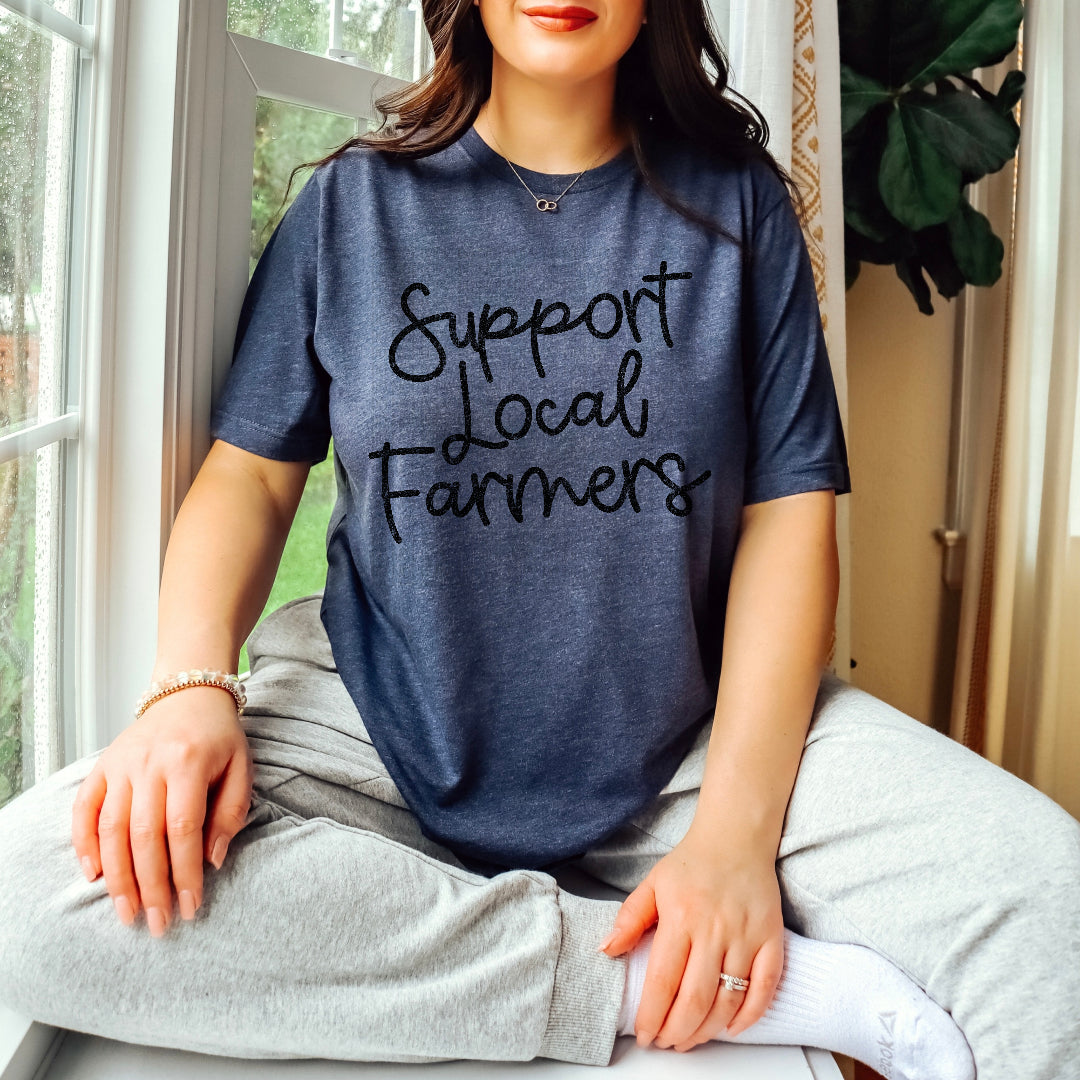 Support Local Farmers (black) (Scarlow) DTF Transfer