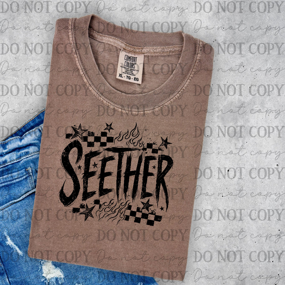 Seether - checkered back ground (Lyttle) DTF Transfer