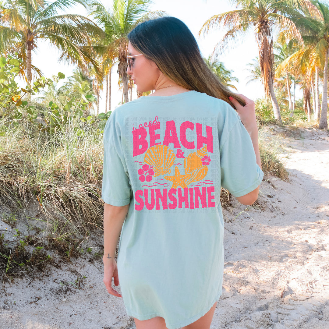 I need back and sunshine (BACK ONLY) (Scarlow) DTF Transfer