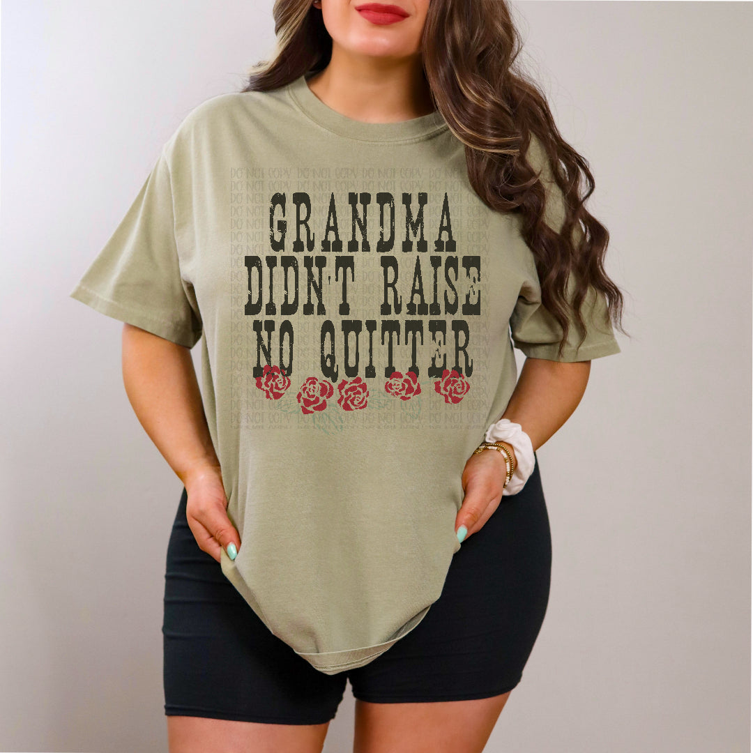 Grandma didn't raise no quitter (EMD) DTF Transfer