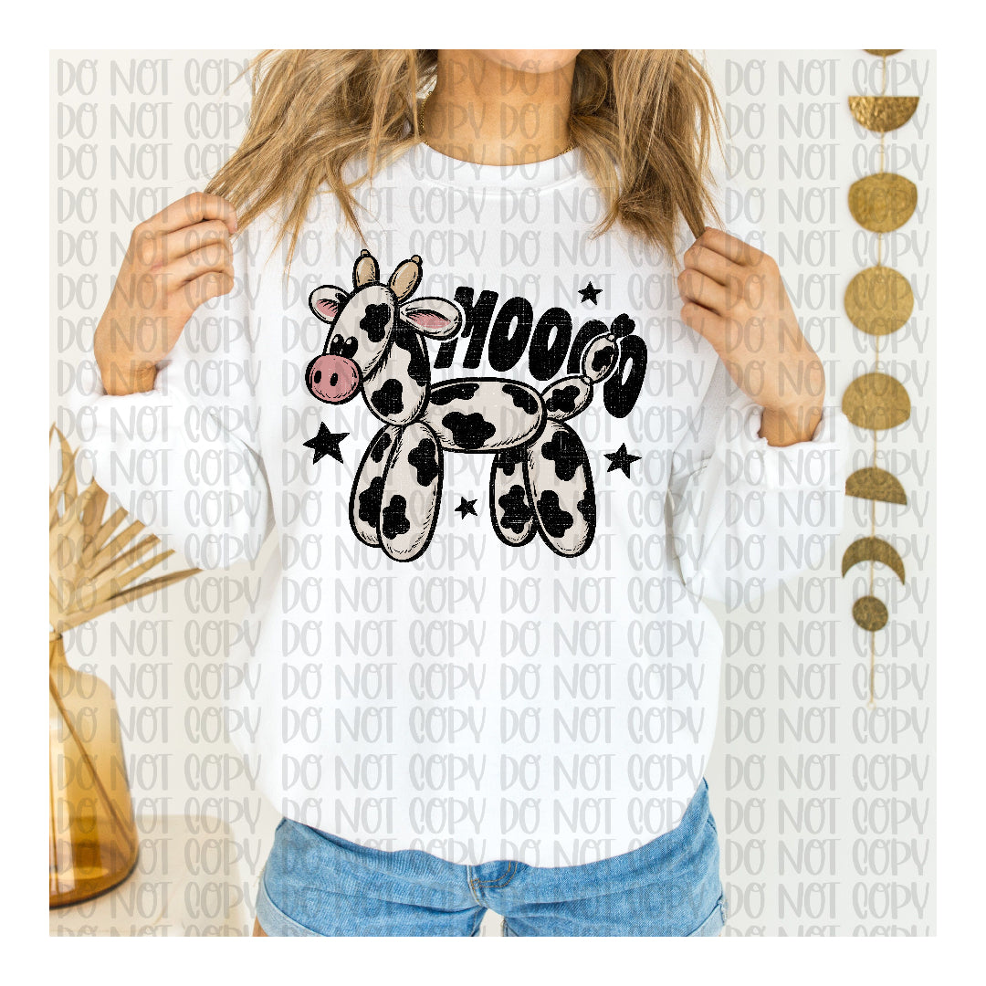 Ballon cow (Scarlow) DTF Transfer