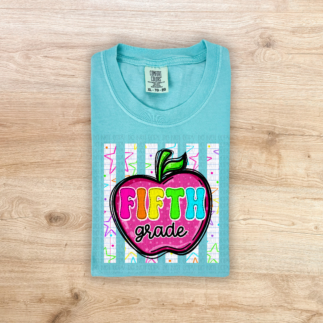 Fifth grade apple (Carter) DTF Transfer