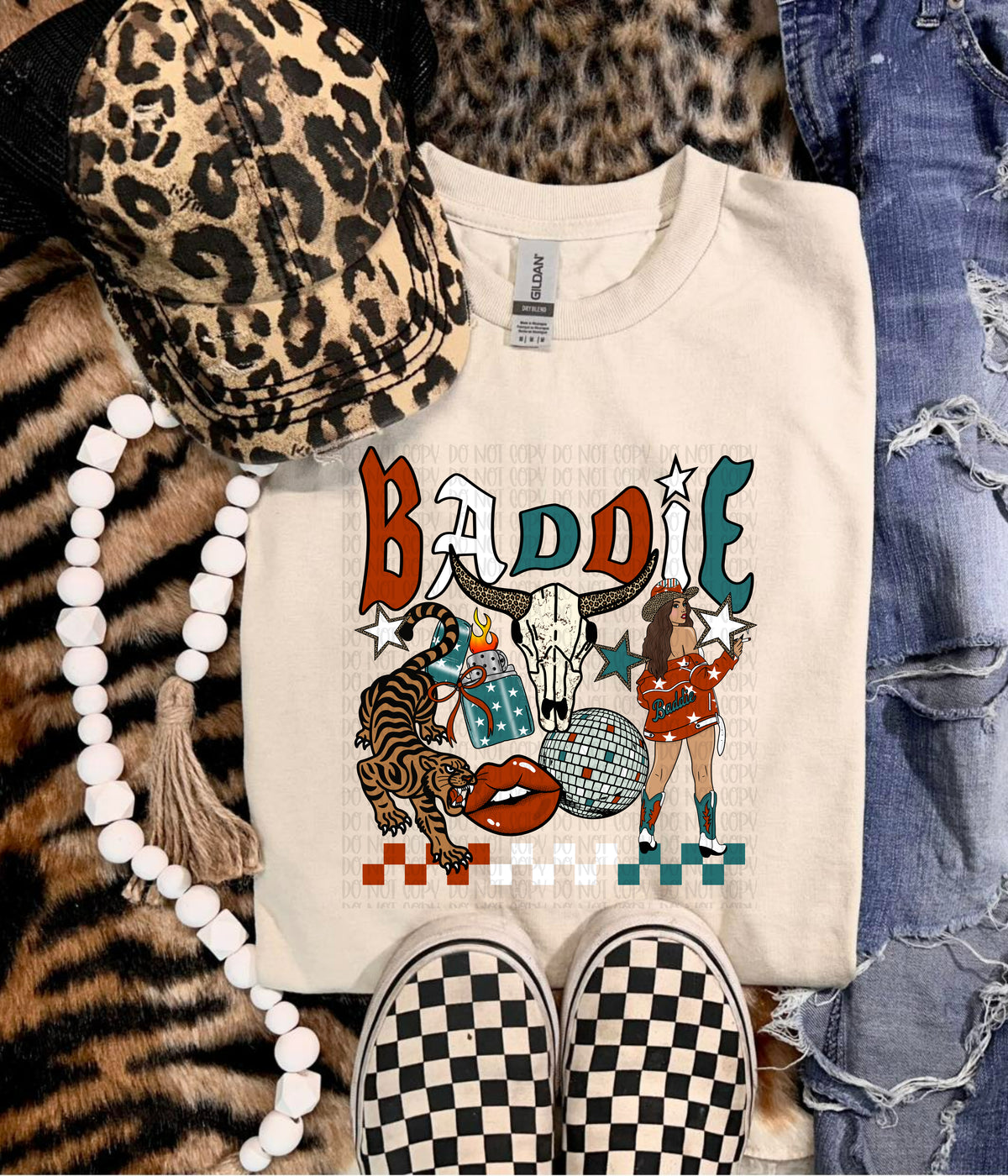 Baddie RWB WITH TIGER (Carter) DTF Transfer
