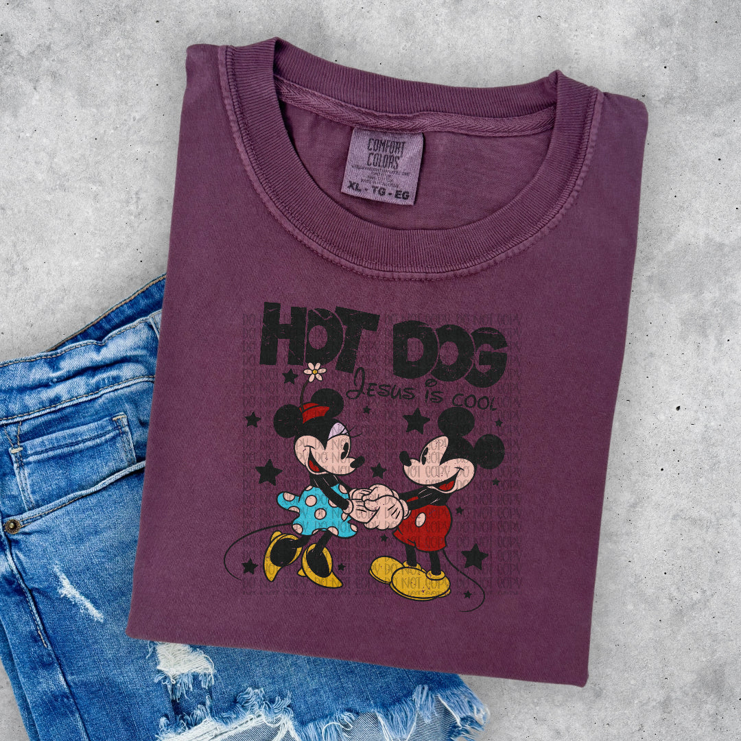 Hot dog Jesus is cool mouse (Saved) DTF Transfer