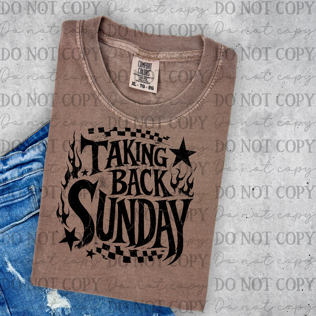 Taking back sunday - checkered back ground (Lyttle) DTF Transfer