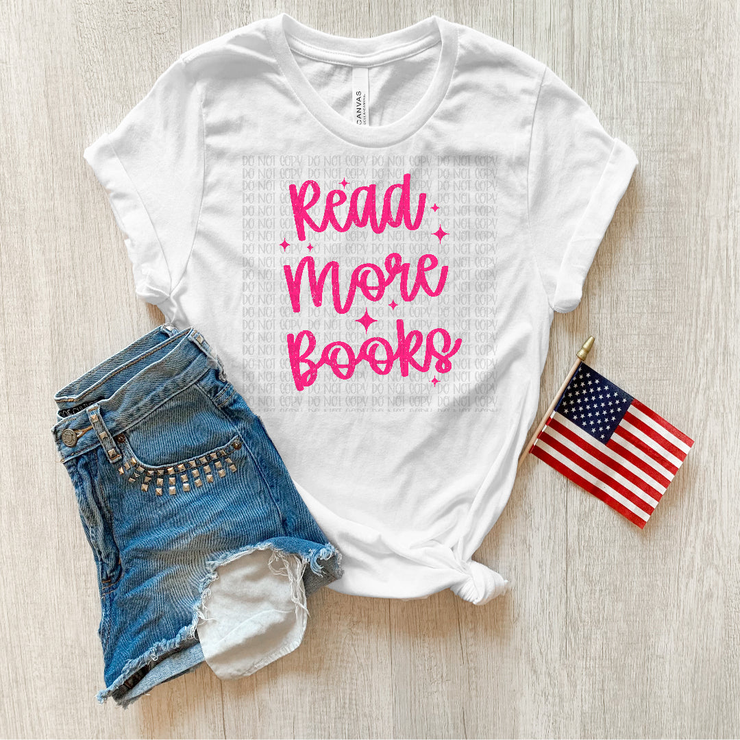 Read more books PINK with stars (Scarlow) DTF Transfer