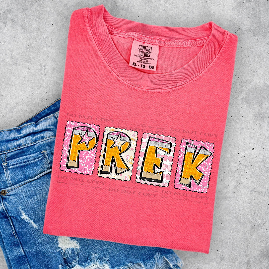 Pre-k pencil frames (DKD) DTF Transfer