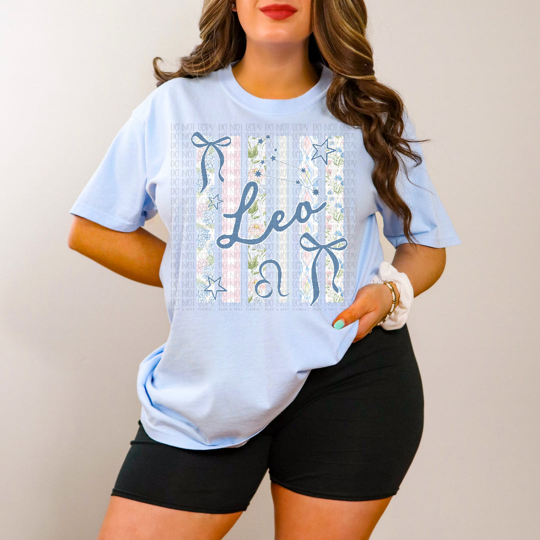 Leo beach stripes DTF Transfer