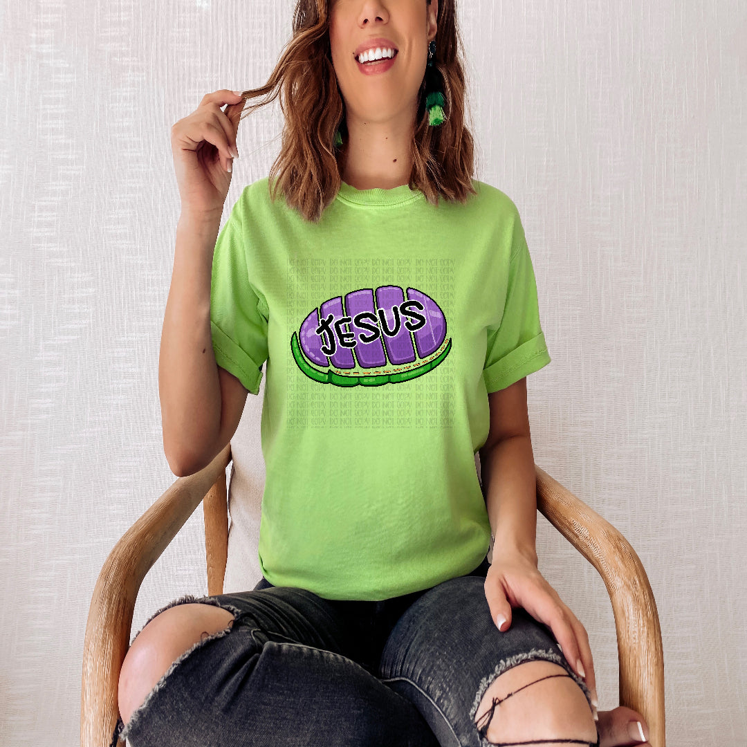 Jesus purple boot (OHDD) DTF Transfer