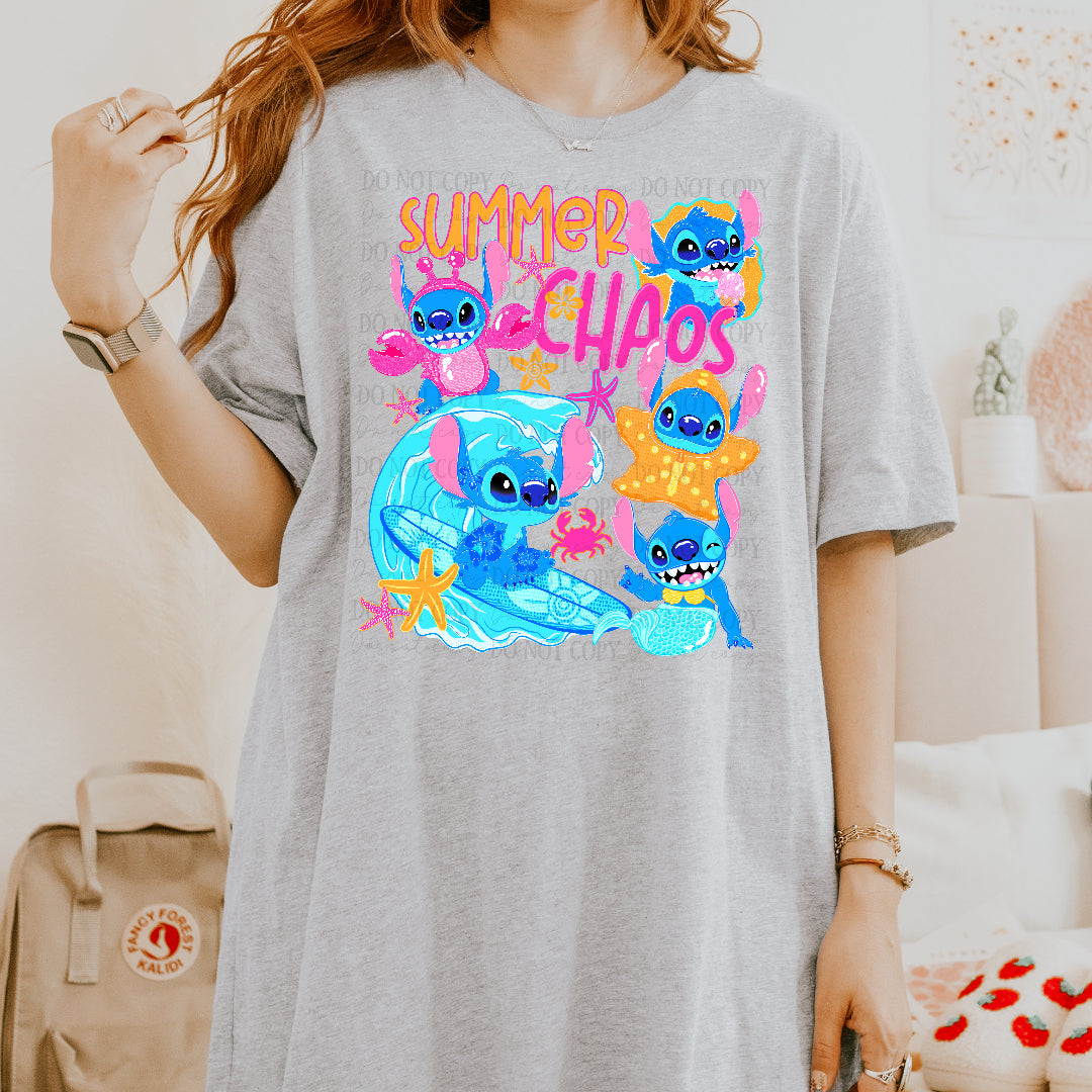 Summer chaos alien (AG) DTF Transfer