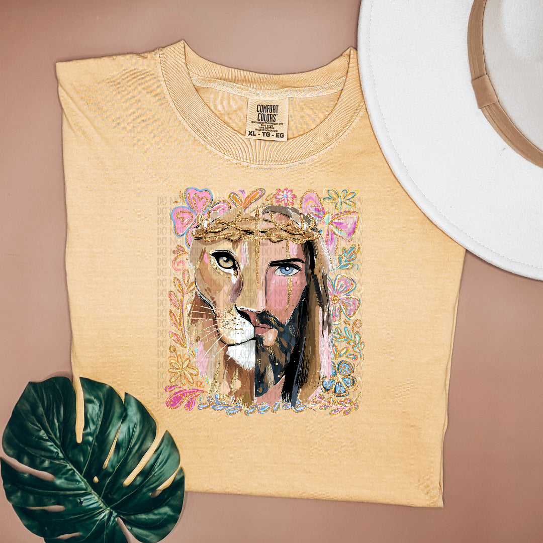 Half Jesus half lioness (SSD) DTF Transfer