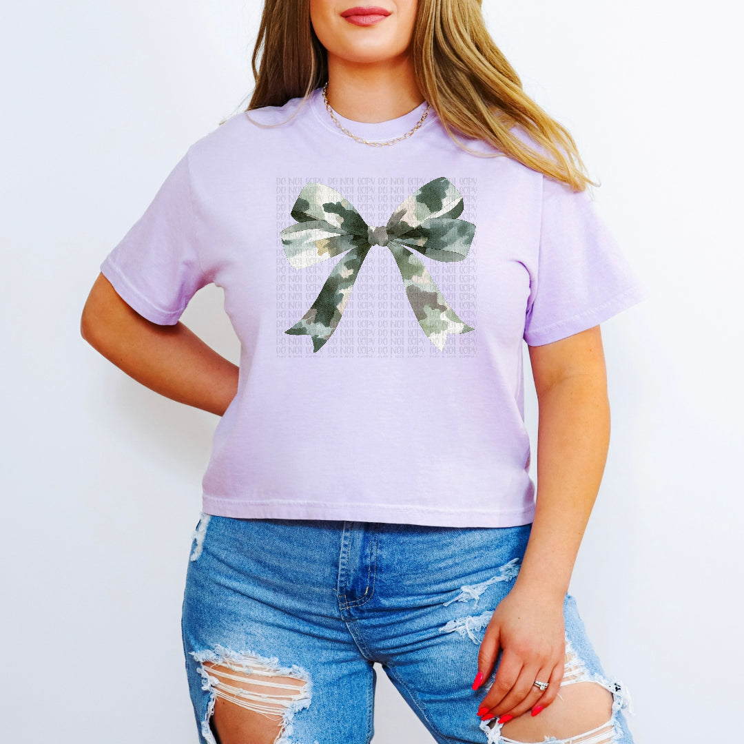 Digital camo bow (Wildflower) DTF Transfer