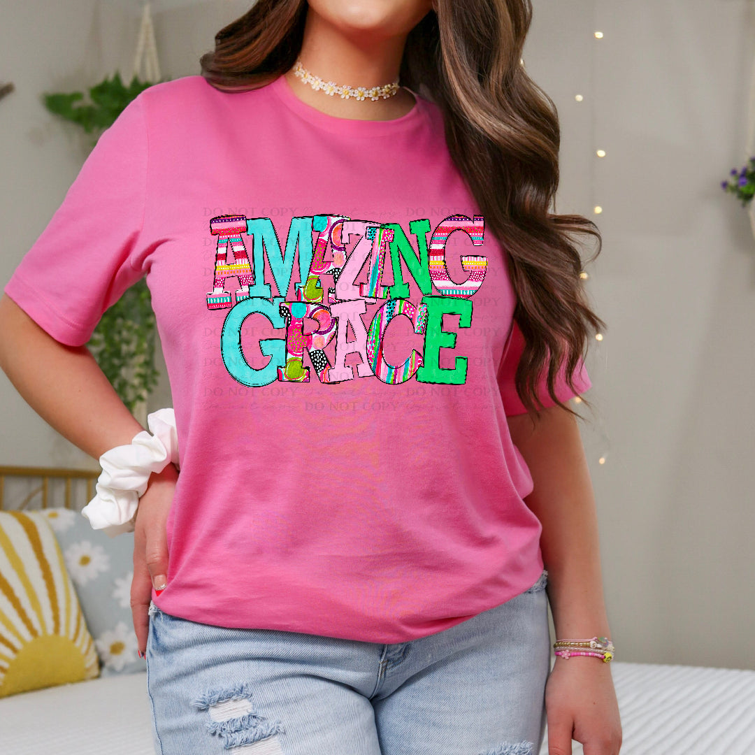 Amazing grace floral (Texasgal) DTF Transfer