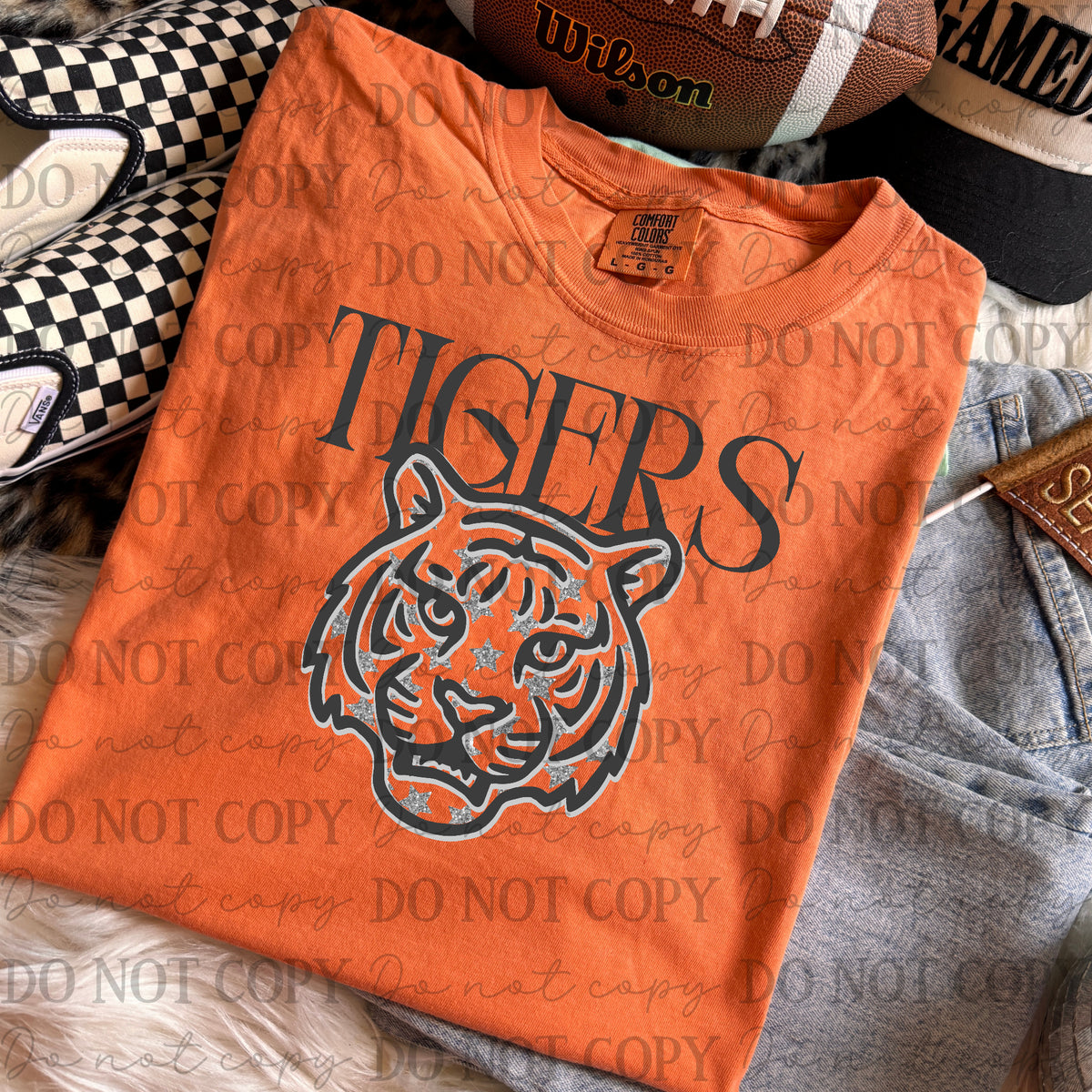 Tigers Glitter (Kayndi) DTF transfer