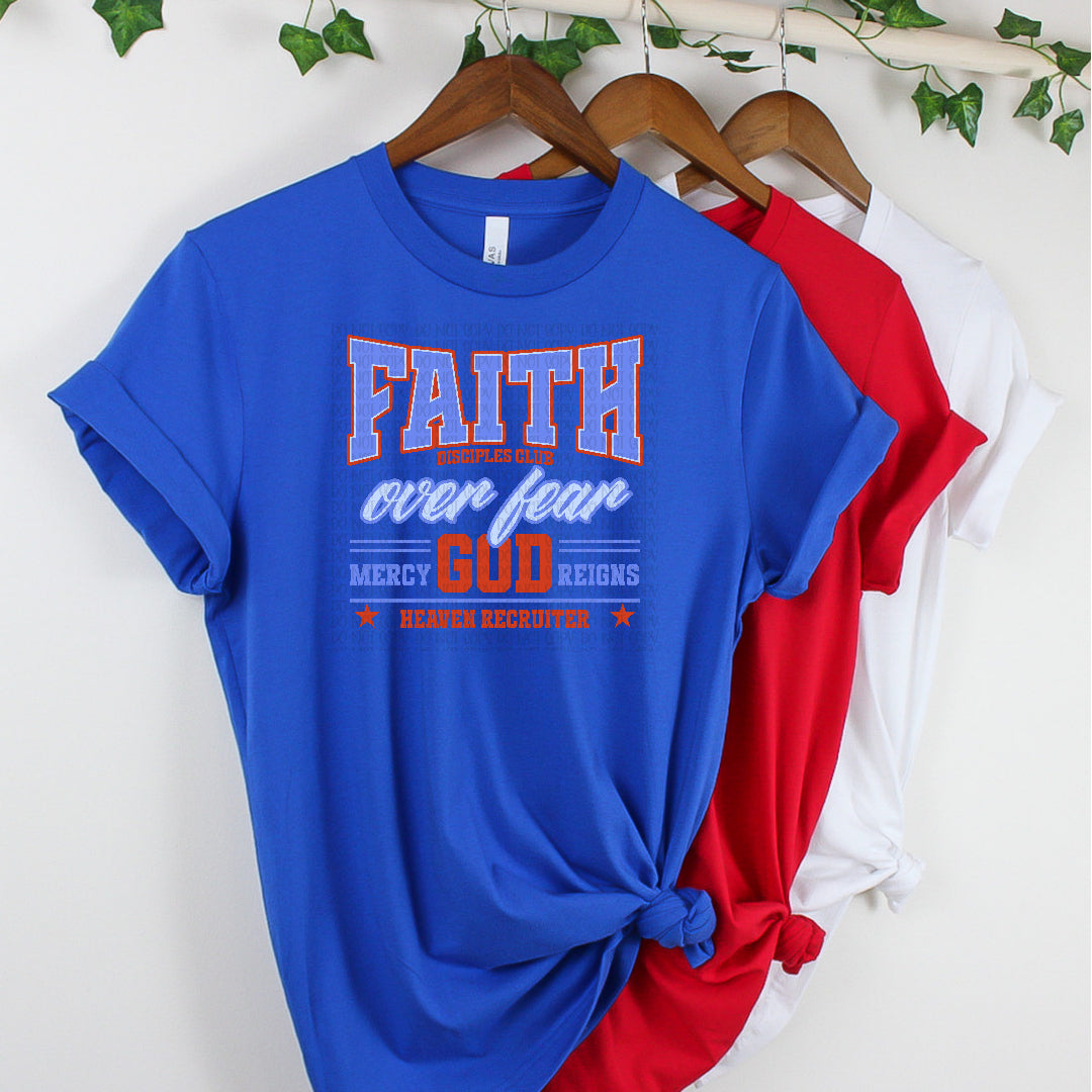Faith over fear RWB(Saved) DTF Transfer