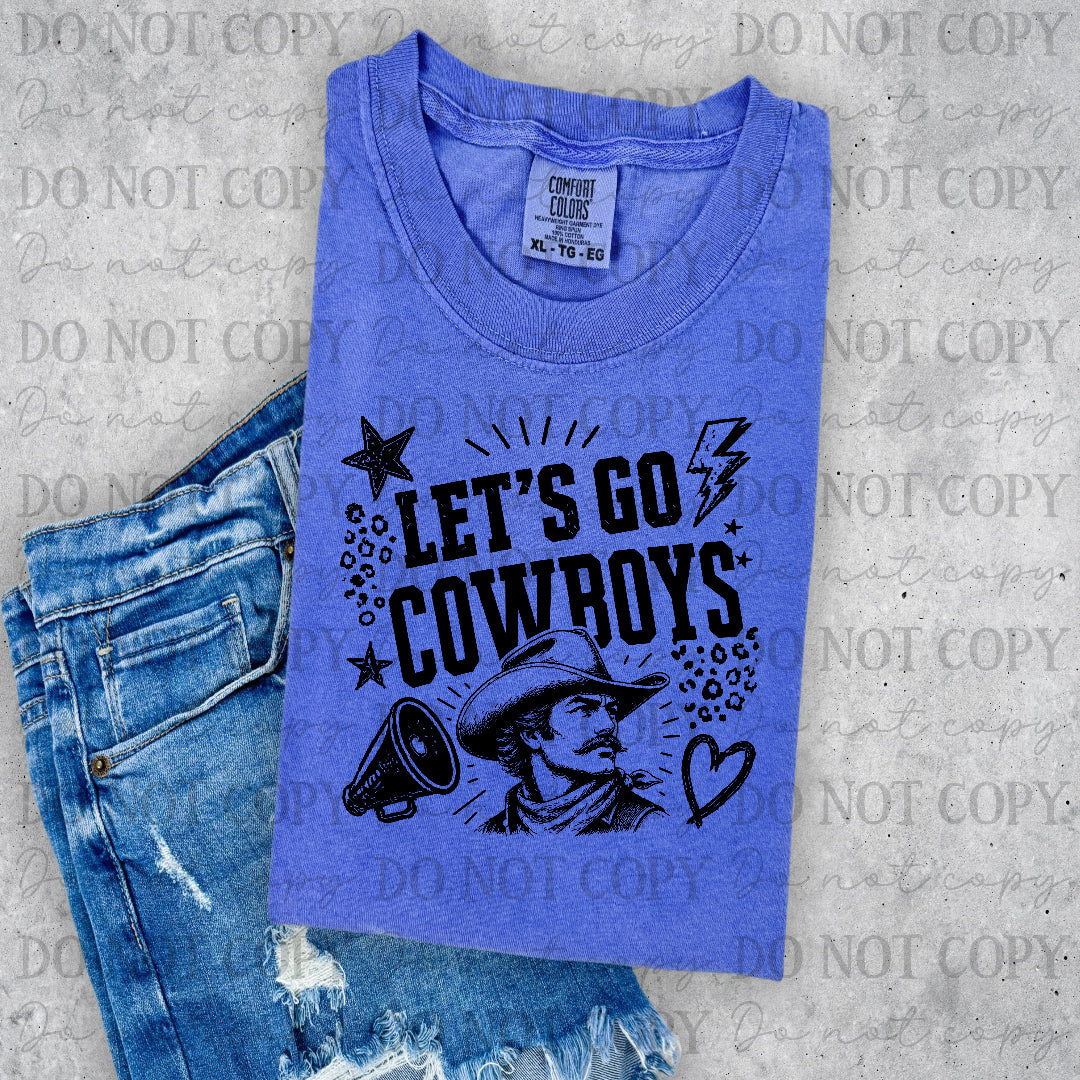 Cowboys Let's Go Black (PH) DTF Transfer