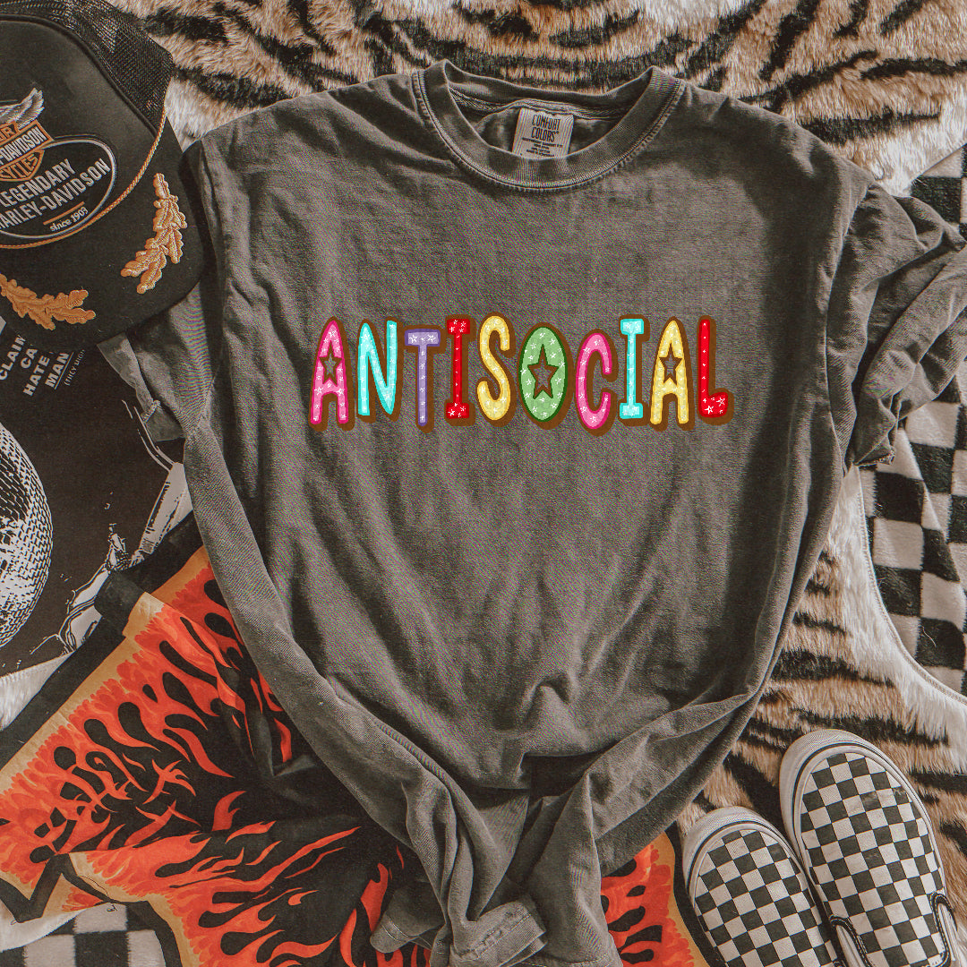 Antisocial colorful (JBD) DTF Transfer
