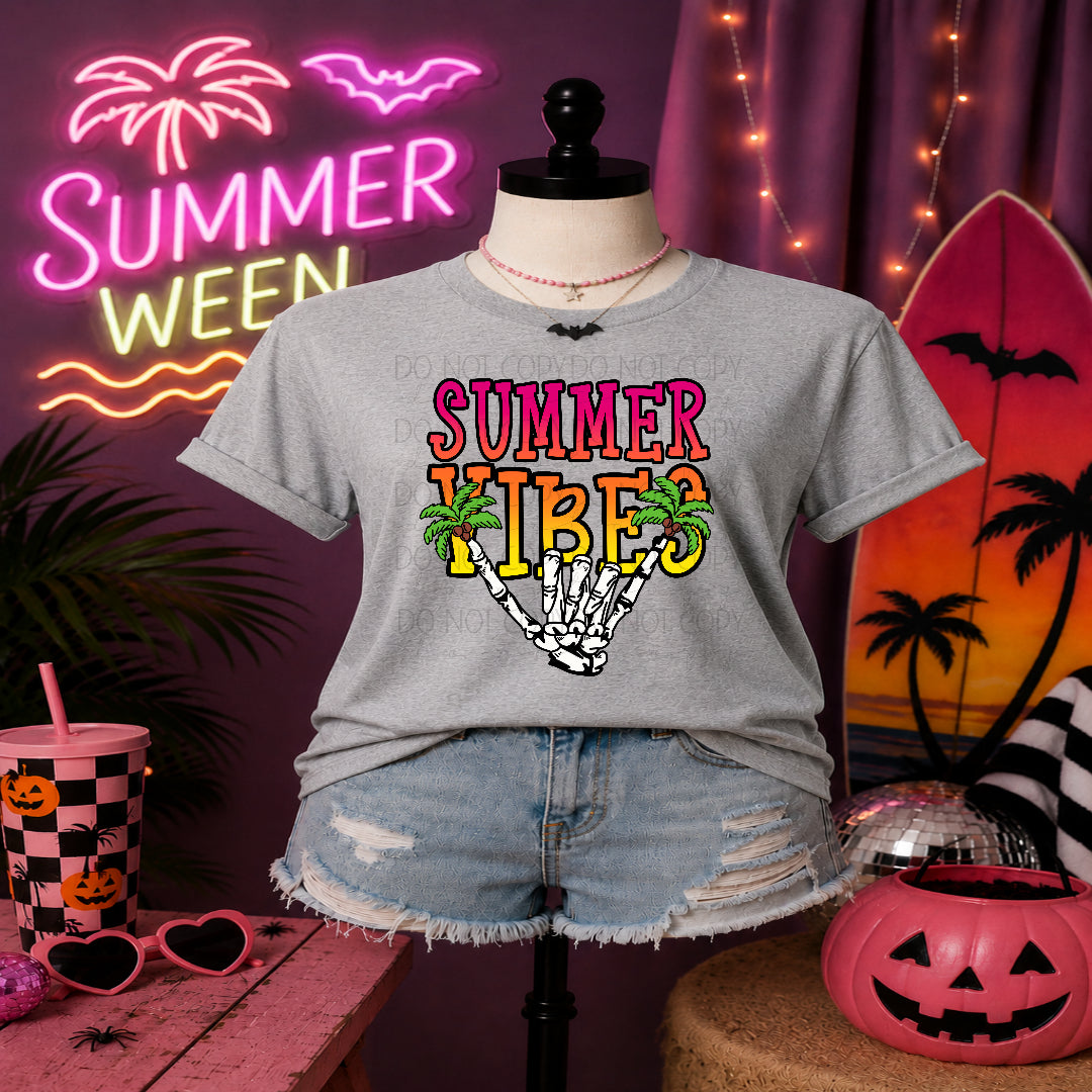 Salty vibes skellie hand (MC) DTF Transfer