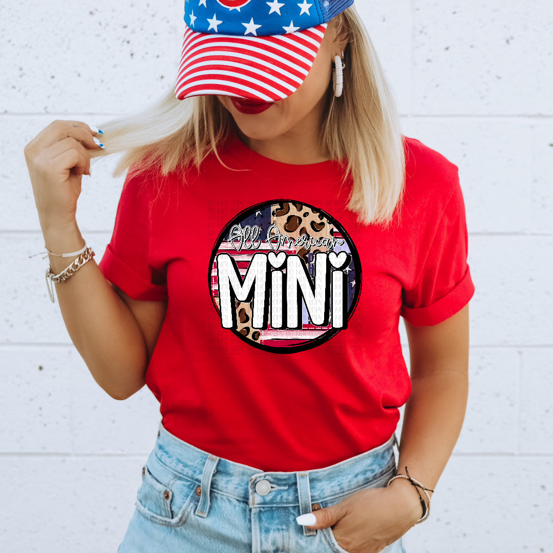 All American mini leopard circle (OHDD) DTF Transfer
