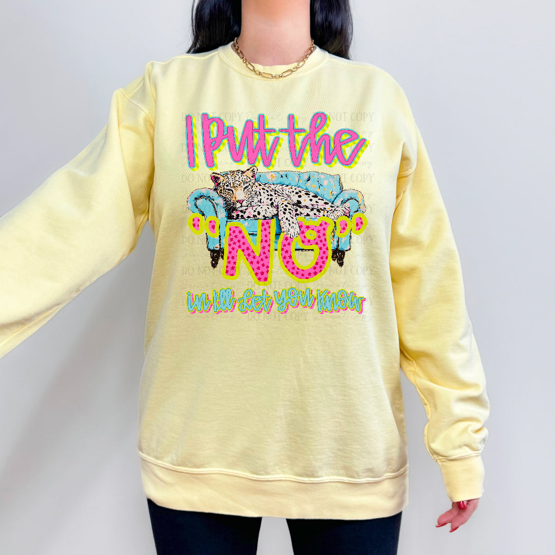 I put the no in i'll let you know (Kayndi) DTF Transfer