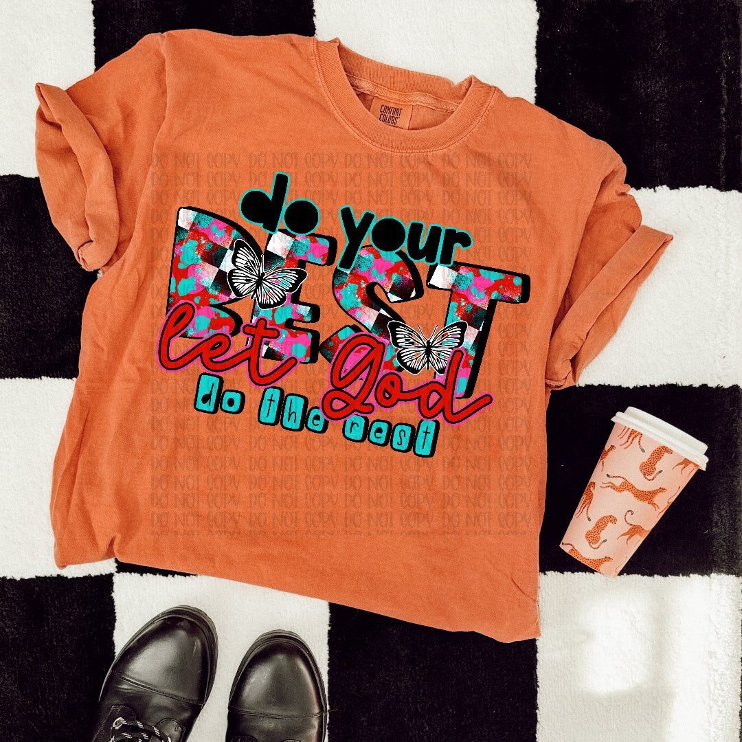 Do your best let God do the rest (c's) DTF Transfer