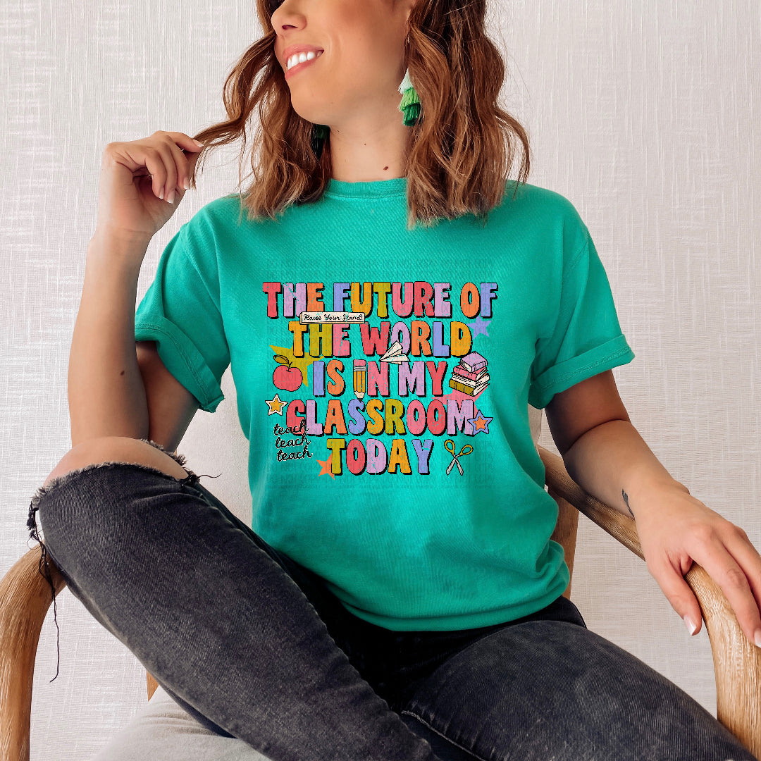The future of the world colorful (Scarlow) DTF Transfer