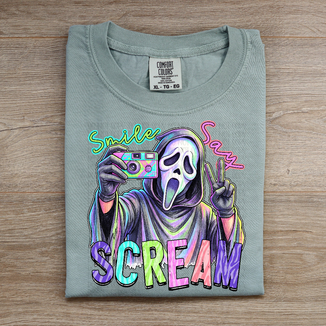 Smile say scream (C's) DTF Transfer