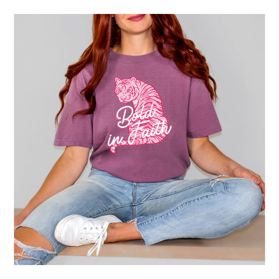 Bold in faith tiger (OHDD) dtf transfer