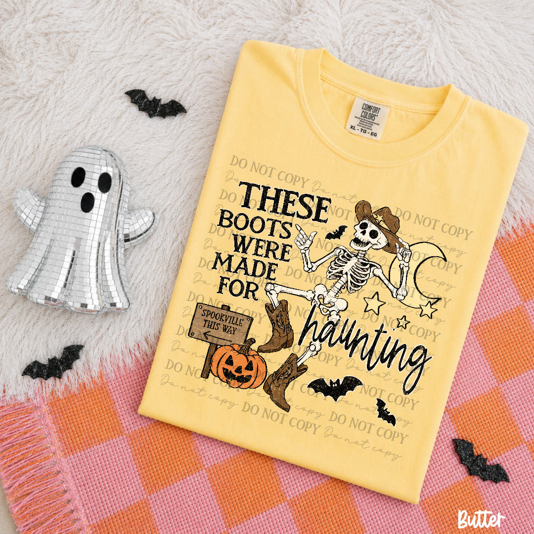 Theses boots were made for haunting (Scarlow) DTF Transfer