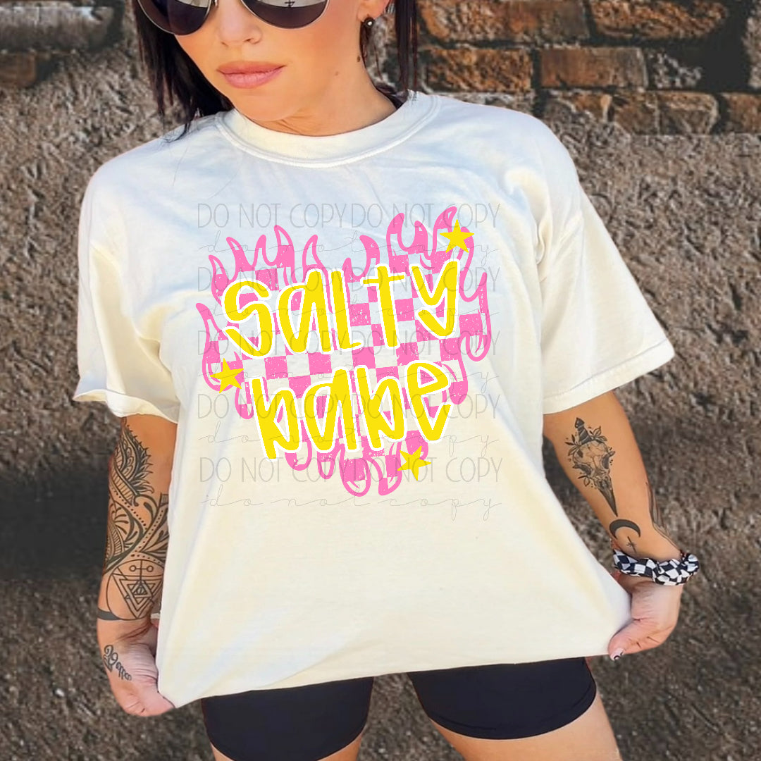Salty babe flame heart (CMLD) DTF Transfer